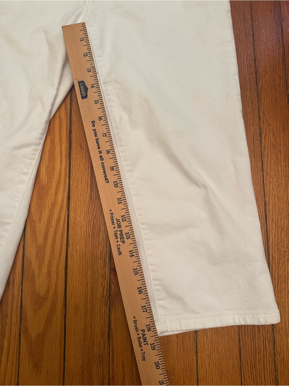 IZOD Just Right Crop White Stretch Crop Jeans Capris Size 8 Classic Summer  1161 - Picture 5 of 8